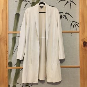 Premise Studio Beige Faux Leather Coat